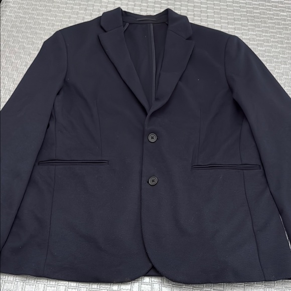 Primark Men’s Slim Fit Blazer Navy Blue Size 42R, Stretch Lightweight Jacket - Picture 1 of 12